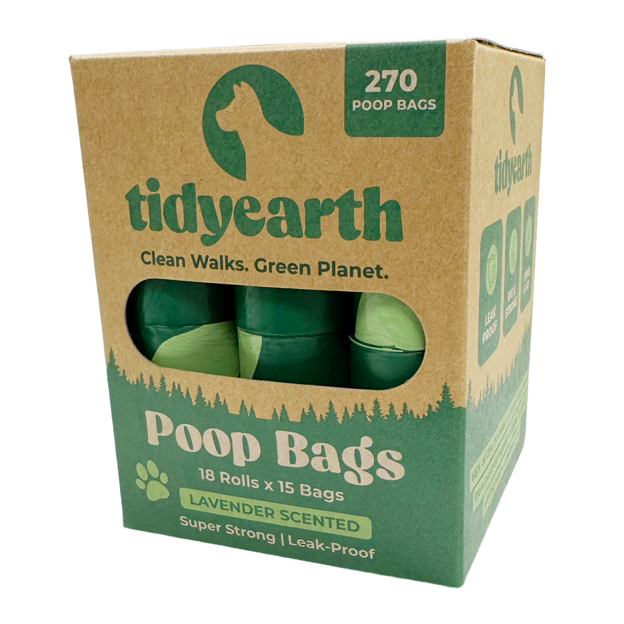 Tidy Walks Dog Poop Bags - Lavender Scented - 270 Bags